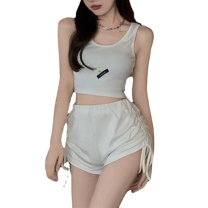 Damen Langarmshirt Rippdetails Modern Cropped