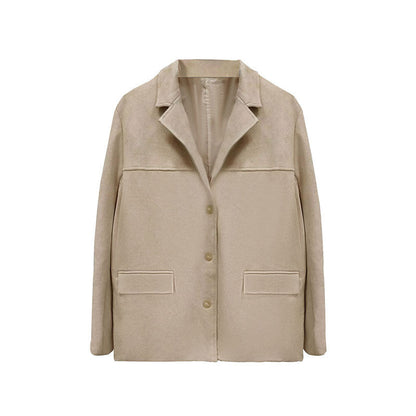 Damen Blazerjacke Mikrofaser Weich