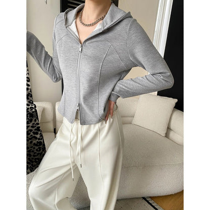 Damen Kapuzenjacke Sportlich Praktische Taschen Norvielle