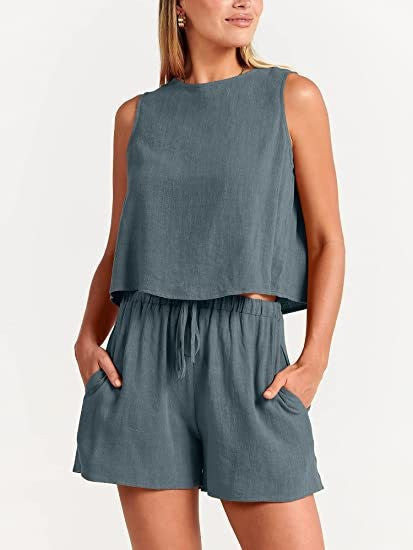 Damen Freizeitset Elastischer Bund Norvielle