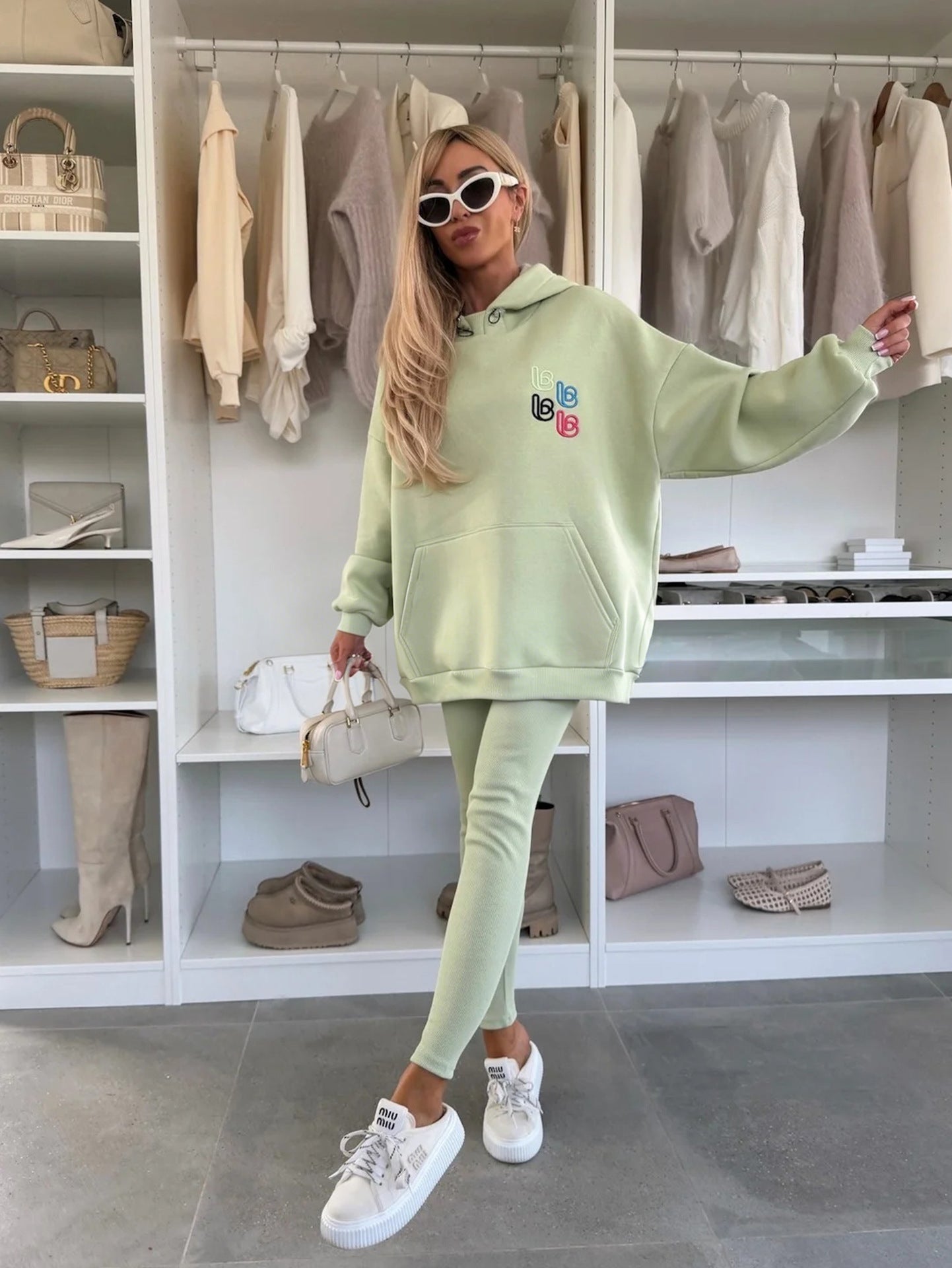 Damen Oversized Hoodie Bunt Norvielle