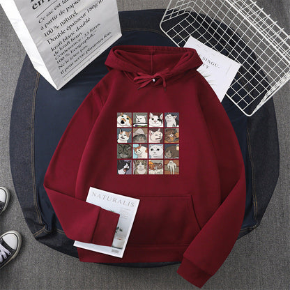 Damen Sweatshirt Tier-Motiv Norvielle