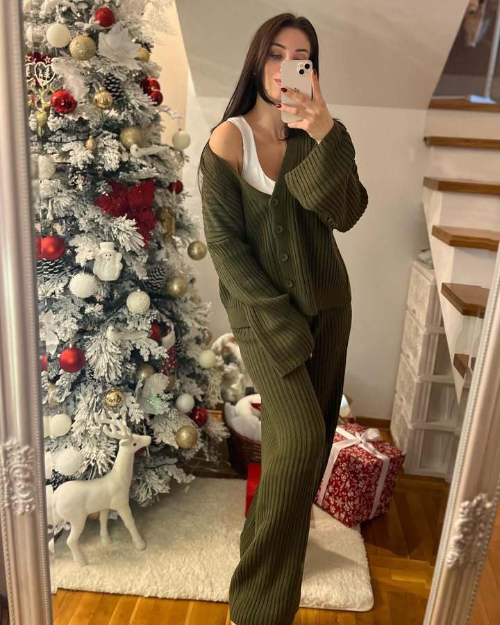 Damen Strickensemble Weites Norvielle