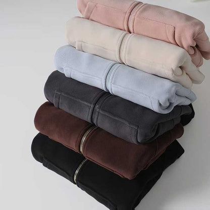 Damen Sportlicher Zip-Hoodie Kuscheliges Innenfutter Norvielle