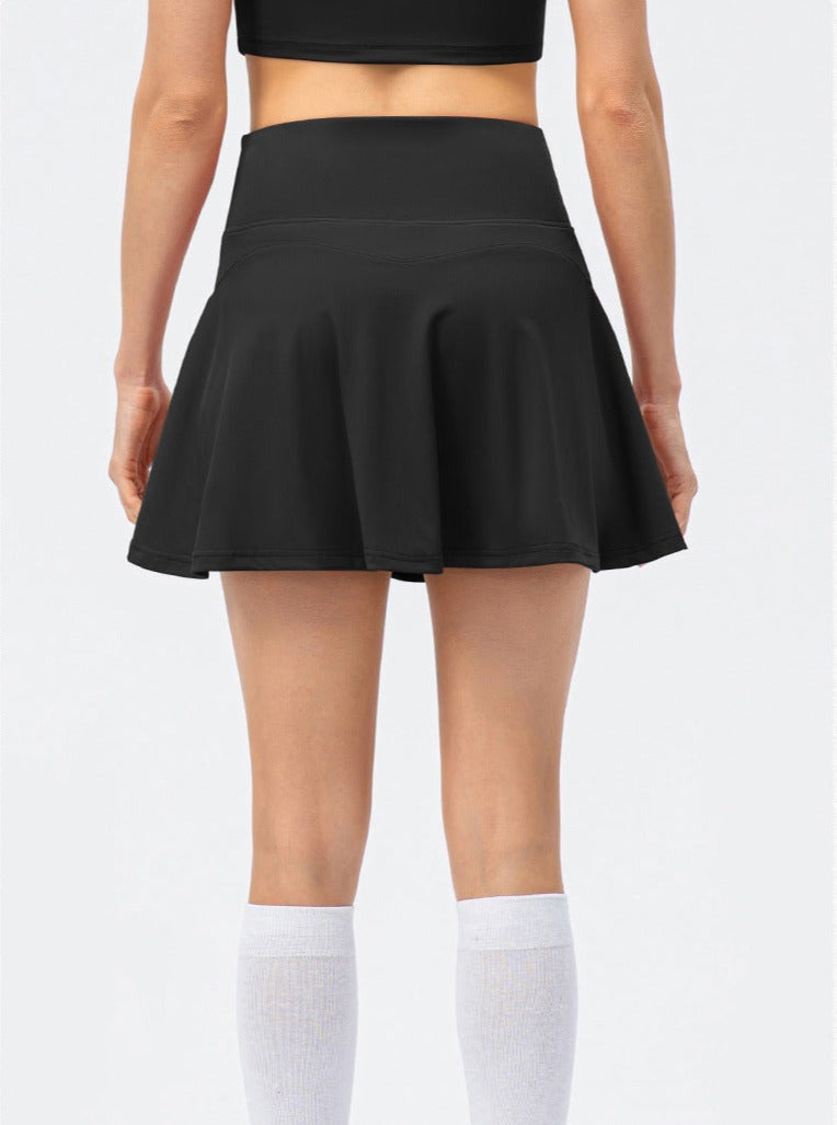 Damen Tennisrock mit Shorts Sportlich Leicht