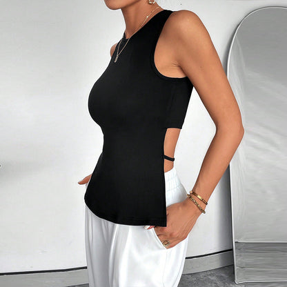 Damen Sporttanktop Mit Cut-Out Norvielle - Norvielle