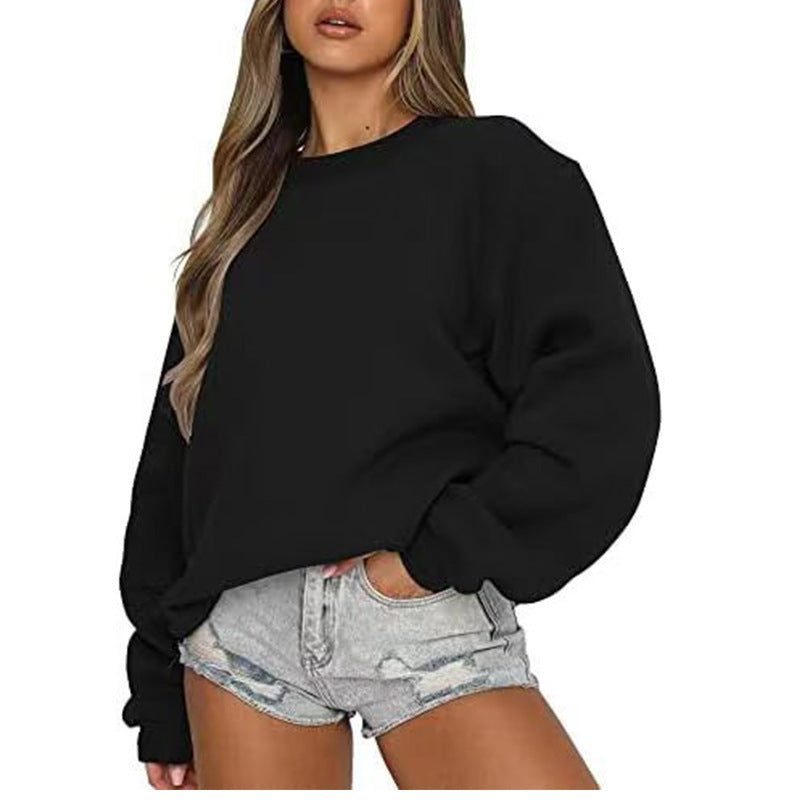 Damen Sweatshirt Lässiger Schnitt Voluminöse Ärmel Norvielle
