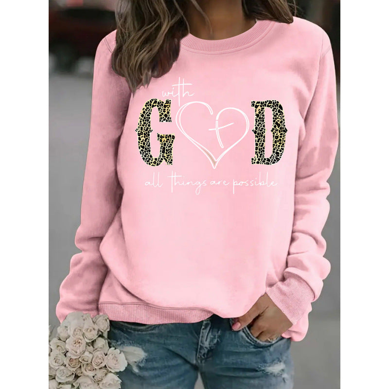 Damen Sweatshirt Kreatives Modedesign Motivierende Botschaft Grau