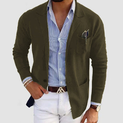 Herren Strickblazer Lässig Praktische Taschen Bequem Norvielle