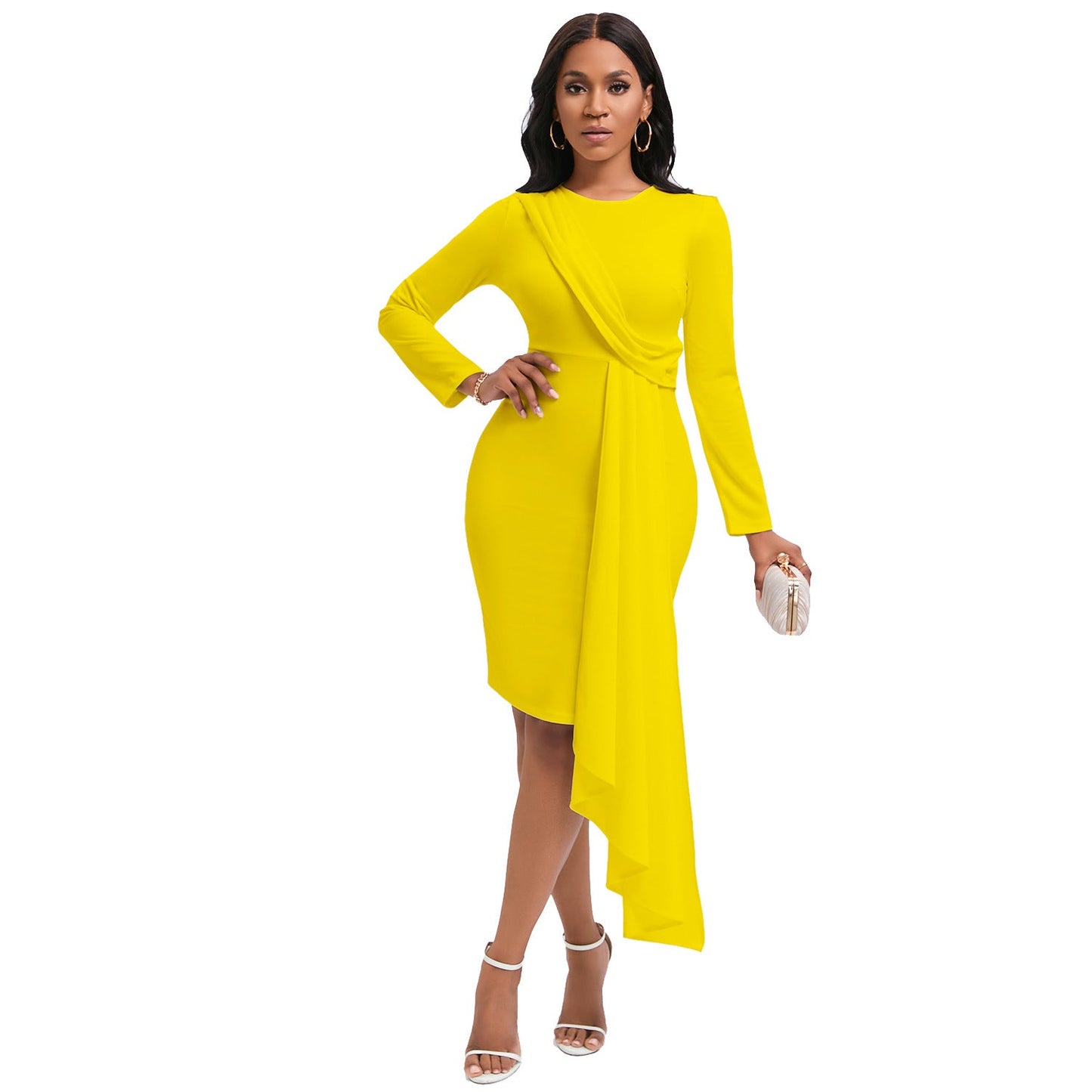 Damen Abendkleid Drapiert Norvielle