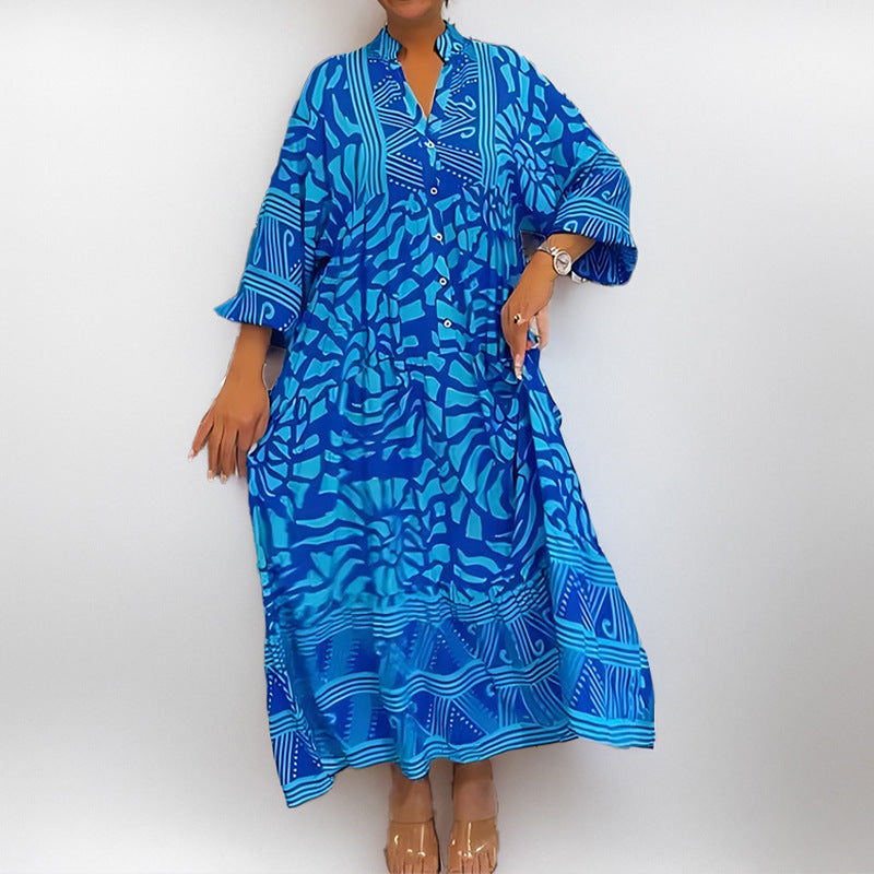 Damen Kaftan Kleid modisches Muster Norvielle