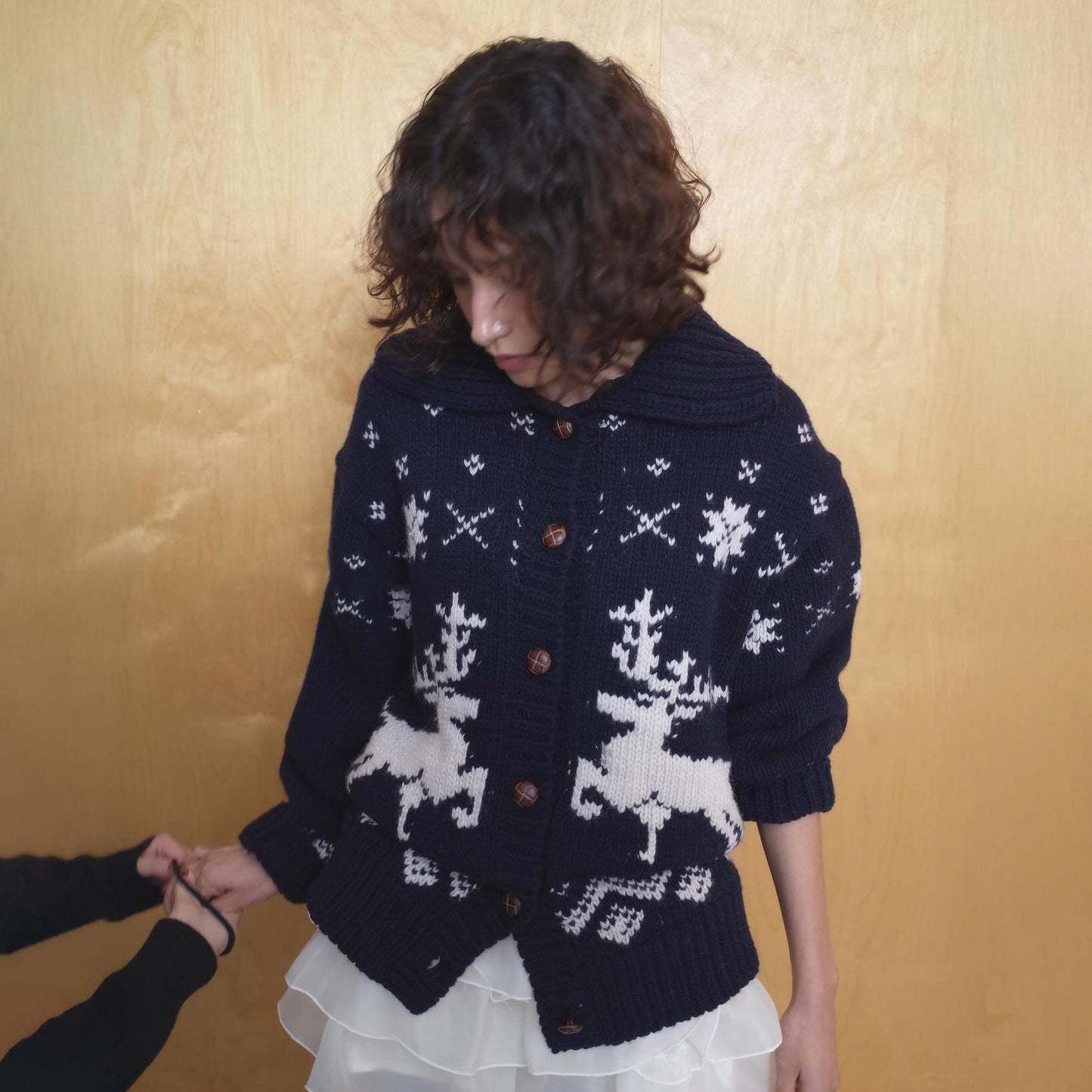 Damen Strickjacke Grafisches Muster Norvielle