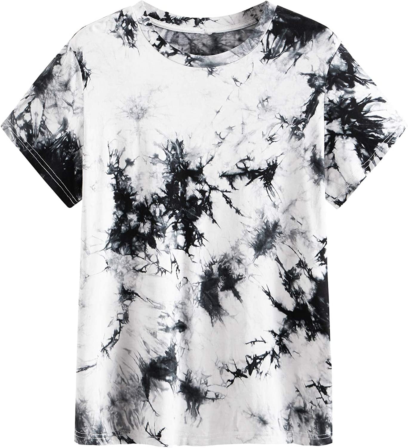 Damen Tie-Dye T-Shirt Baumwolle Bunt