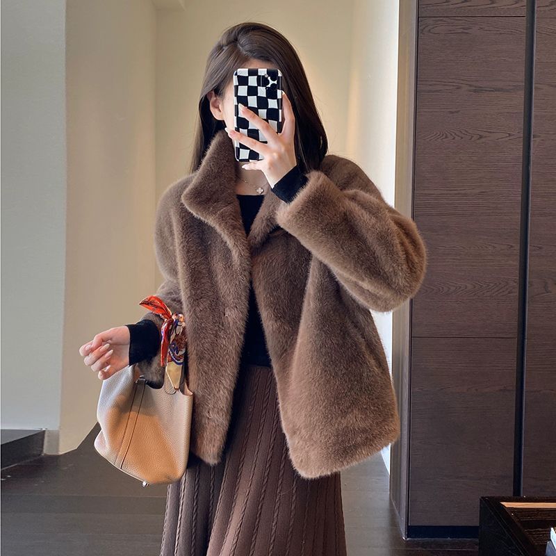 Damen Teddyjacke Kuschelig Norvielle