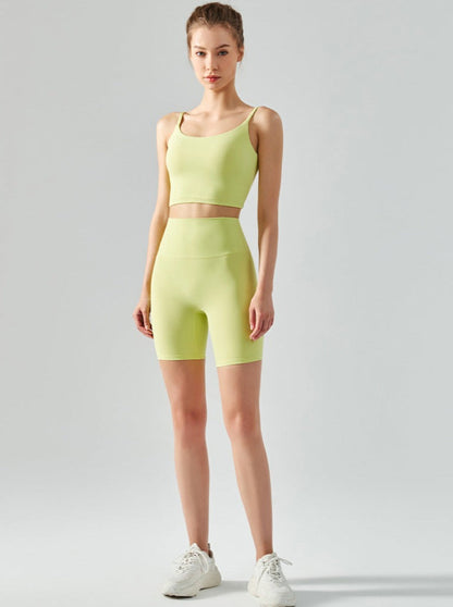 Damen Nahtlose High-Waist Biker Shorts