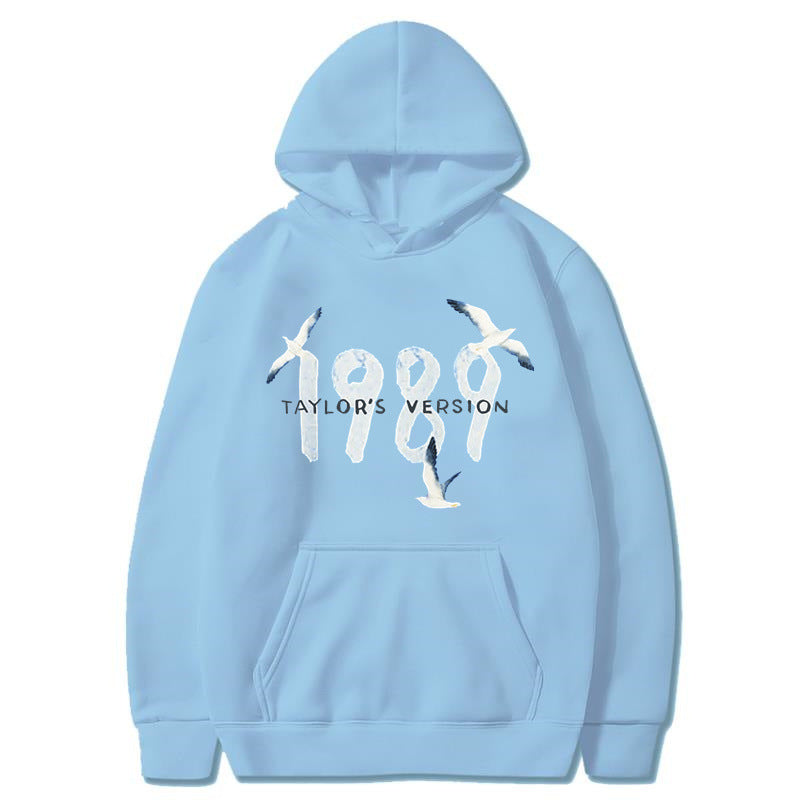 Damen Kapuzenpullover Hochwertige Baumwolle Vogelmotiv