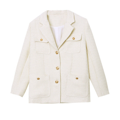 Damen Boucle Blazerjacke mit Taschen Norvielle
