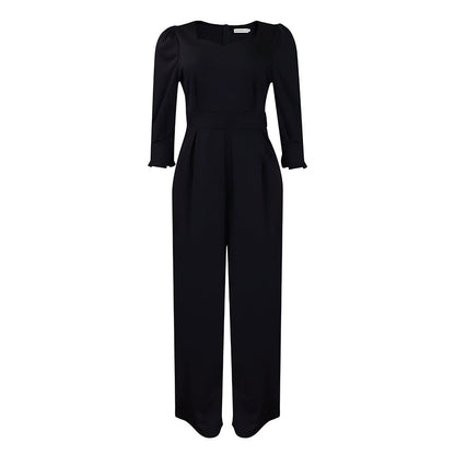 Damen Jumpsuit V-Ausschnitt Tailliert Norvielle