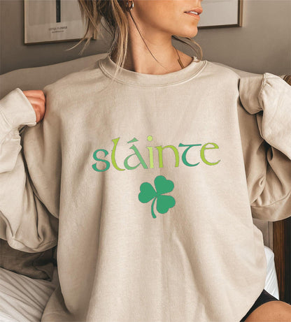 Damen Sweatshirt Voluminöse Ärmel Motiviertes Design Norvielle