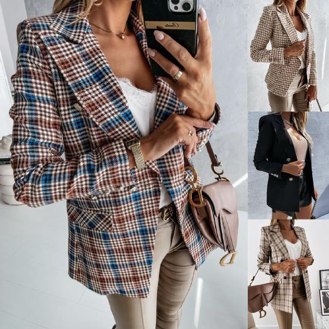 Damen Karo Blazerjacke Norvielle - Norvielle