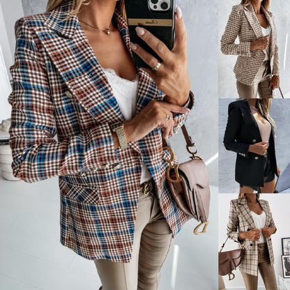 Damen Karo Blazerjacke Norvielle - Norvielle