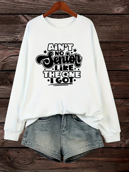 Damen Sweatshirt Lässiges Spruchdesign Norvielle