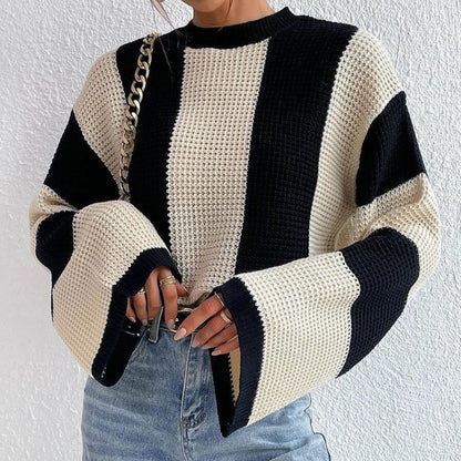 Damen Oversized Strickpullover Atmungsaktives Design Norvielle
