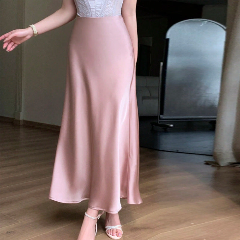 Damen Maxikleid Seidenähnlich Norvielle