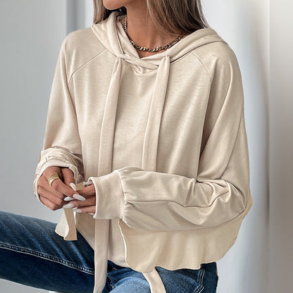 Damen Kapuzenpullover Lässig Elegant Norvielle
