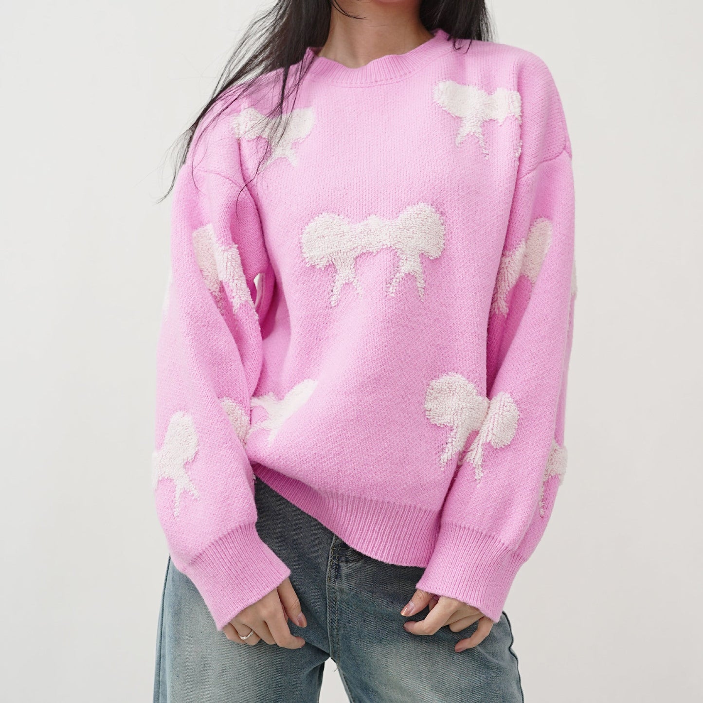 Damen Grobstrickpullover Verspielt Norvielle