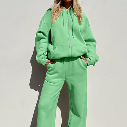 Damen Oversized Hoodie Set mit weiten Hosen Norvielle - Norvielle