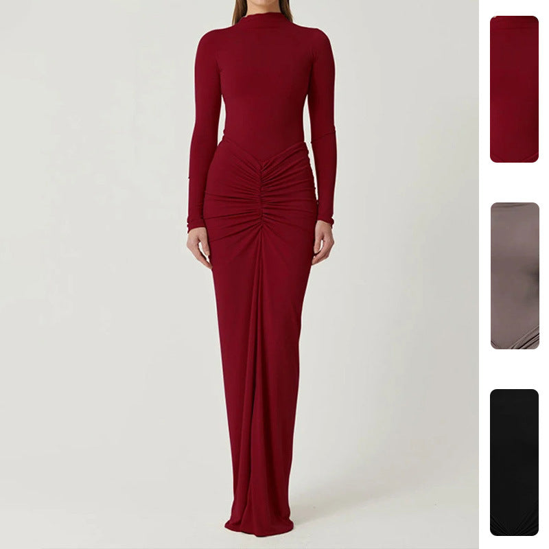 Damen Maxikleid Enganliegend Tiefes Dekolleté Norvielle - Norvielle