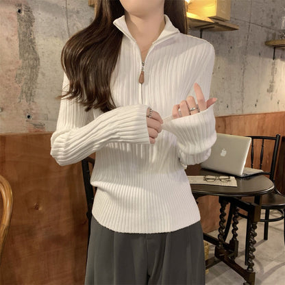 Damen Sweatshirt Stehkragen Norvielle