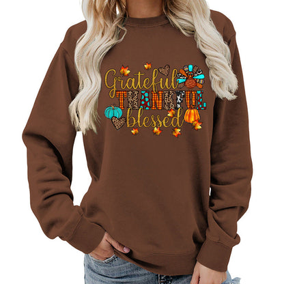 Damen Sweatshirt Herbstliches Motiv Norvielle