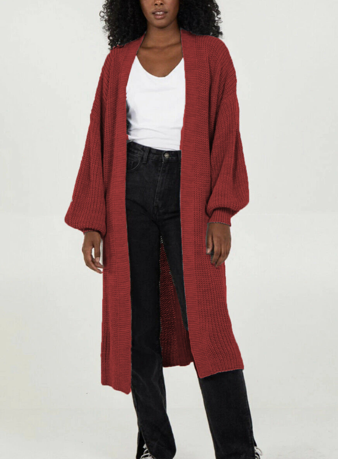 Damen Oversized Strickmantel Lässig Norvielle