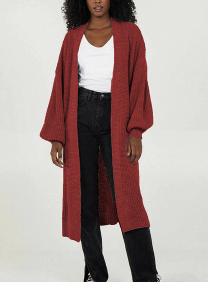 Damen Oversized Strickmantel Lässig Norvielle