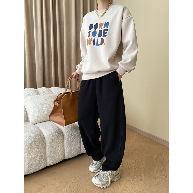 Damen Sweatshirt Bunter Grafikdruck Lässiger Schnitt Norvielle
