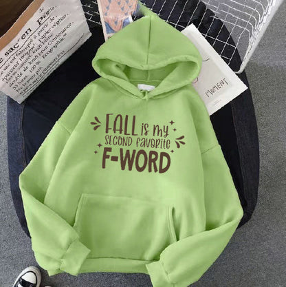 Damen Kapuzenpullover Lässiger Schnitt Mit Spruch