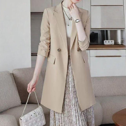 Damen Langblazer Doppelknopfleiste Norvielle