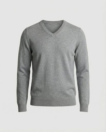 Damen V-Ausschnitt Pullover Baumwoll