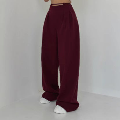 Damen High-Waist Chinohose Norvielle mit Bindeband