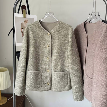 Damen Strickjacke mit Knöpfen und Taschen Norvielle