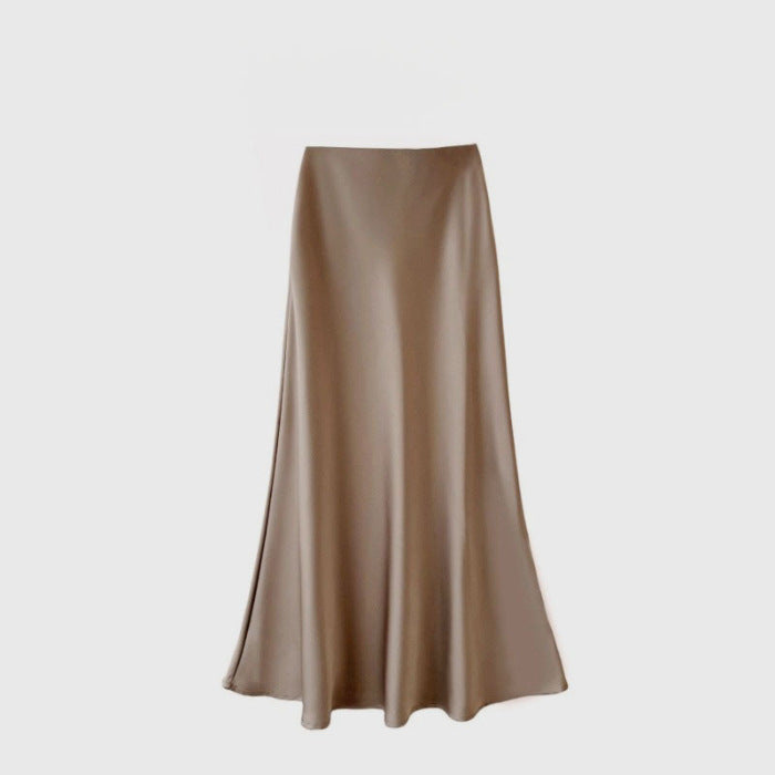 Damen Maxirock aus fließendem Material Weites Design