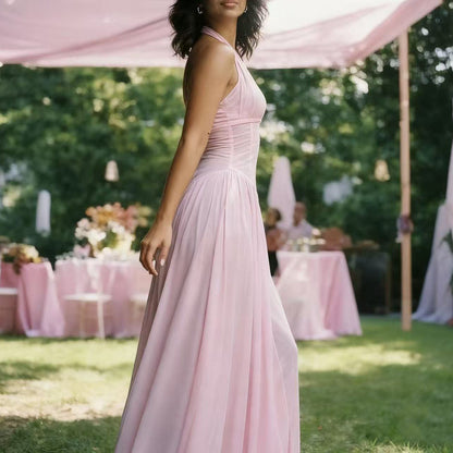 Damen Maxikleid Trägerlos Elegant Norvielle