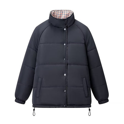 Damen Steppjacke Urbaner Stil Hochkragen Praktische Taschen Norvielle