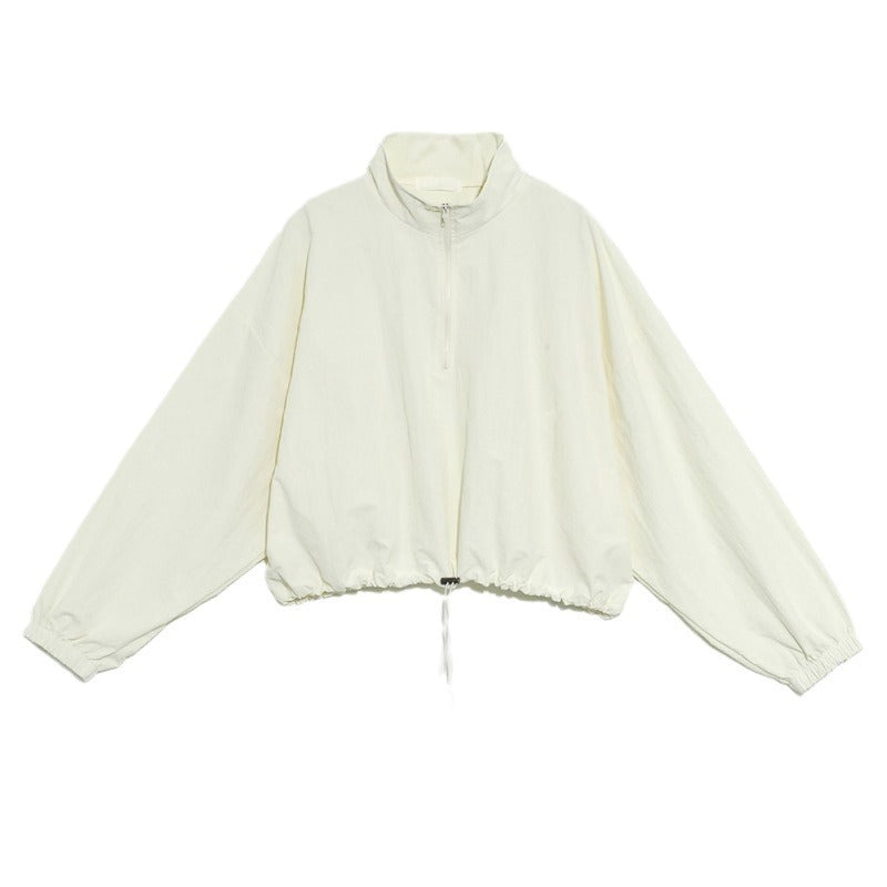 Damen Übergangsjacke mit hohem Kragen und Kordelzug Norvielle