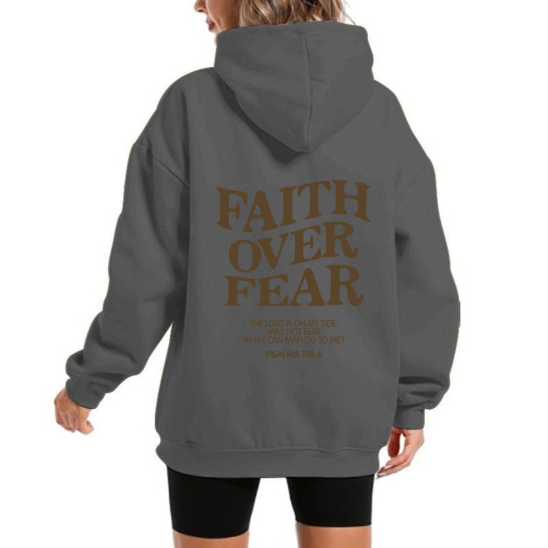 Damen Kapuzensweater Bequem Motivierender Schriftzug Norvielle
