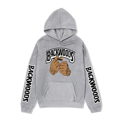 Damen Kapuzensweater mit Grafikdesign und Kängurutaschen