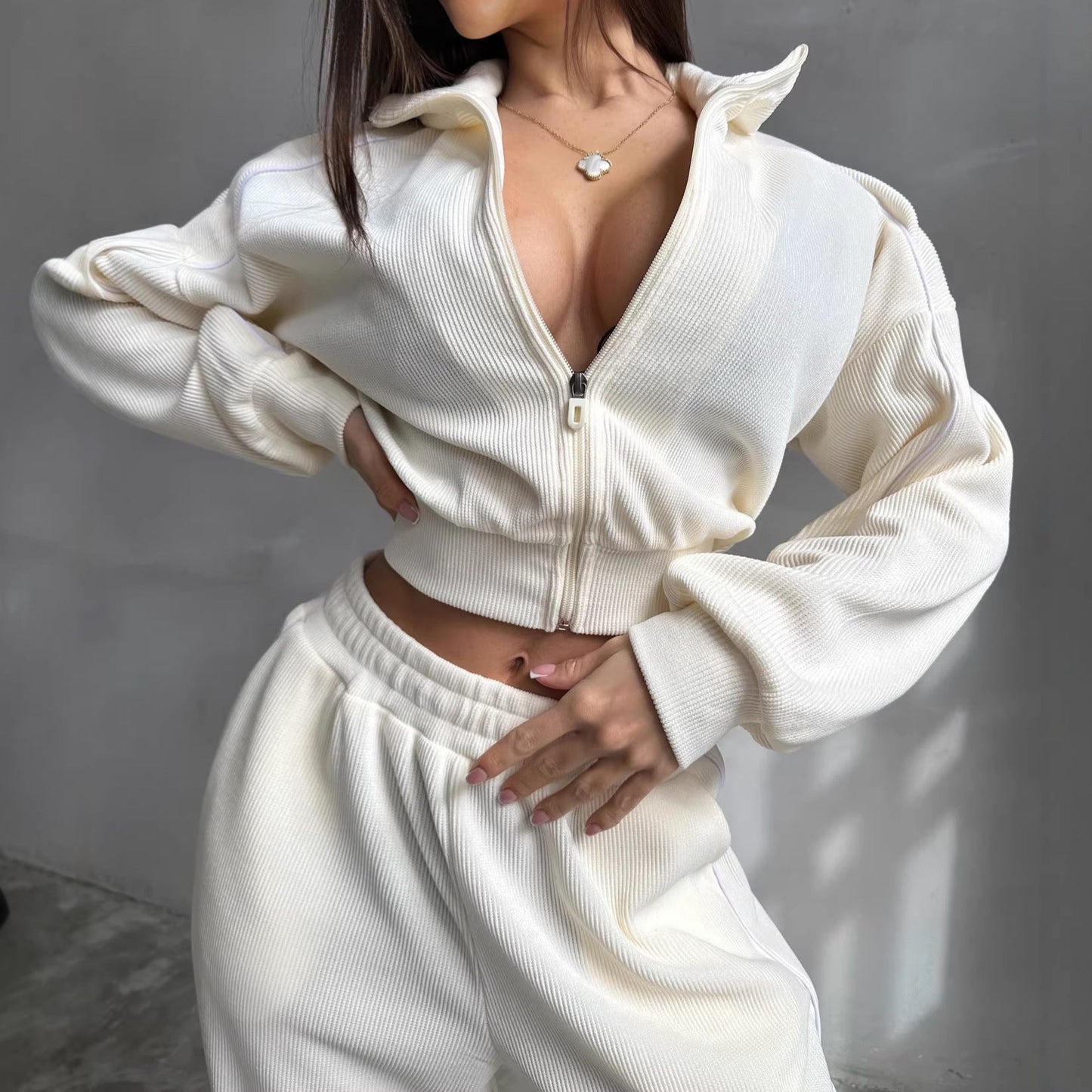 Damen Loungewear-Set mit Kapuze Weites Design Norvielle
