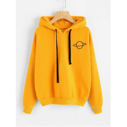 Damen Kapuzenpullover Kängurutasche Planeten-Design Norvielle